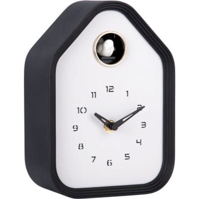 Karlsson Wandklok Reina Cuckoo - Zwart - 7.4x14.4x20.4cm - Wandklok Modern