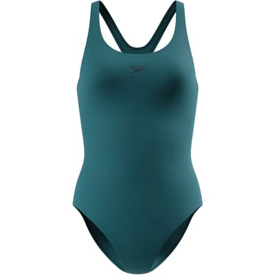 Speedo End+ Medalist 1P Dames - Chloorbestendig Sportbadpak Dames - Kleurvast Badpak Dames met Medalist-Rug - Zwempak Dames Volwassenen - Groen - 36