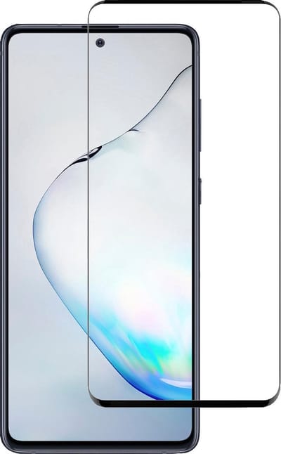 Screenprotector - Geschikt voor Samsung Galaxy Note 10 Lite - Full Cover - Beschermglas - Gehard Glas - Tempered Glass - Screen Protector