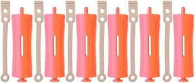 8 Maten Standaard Haarrollers voor Permanent Krullen met Rubber Band en Haarclips
