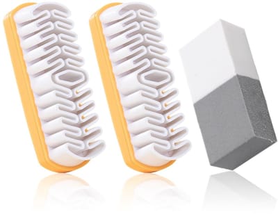 Dailygoods - Suède Verzorgingsset - 3-delig met schoenborstel - Perfect voor schoenen - Inclusief nubuck borstel - Voor optimale verzorging van suède...