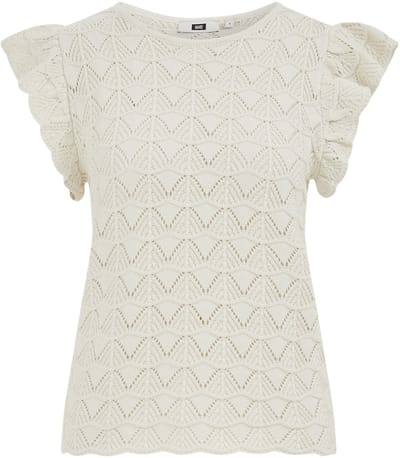 WE Fashion Dames gebreide trui met structuur