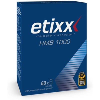 Etixx HMB 1000 - Muscle Nutrition - Supplementen - 60 tabletten - Ondersteuning van spiermassa tijdens rust - Bevat weiproteïneconcentraat - 2 tabletten in de ochtend - 2 tabletten in de avond