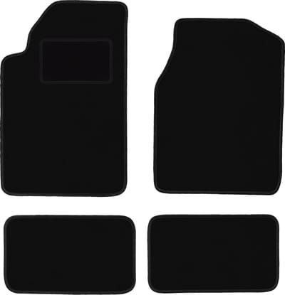 Zwarte velours vloermatten voor: Chrysler 300M sedan (1998-2004)