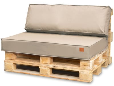Blomster Outdoor - Tuinkussens Set voor Palletmeubels - Waterafstotend - Europallet - 120x80x15 cm