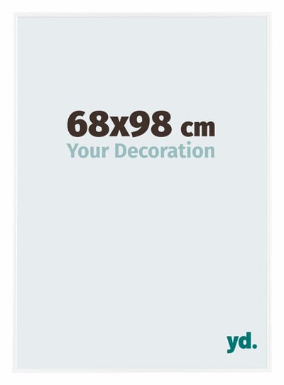 Your Decoration - Fotolijst 68x98 cm - Kunststof - Wit Hoogglans - Evry