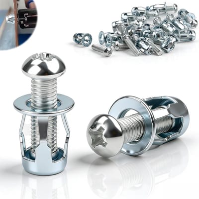 Solidchoice - Set van 30 Holle Muurpluggen van Metaal M4x20 mm