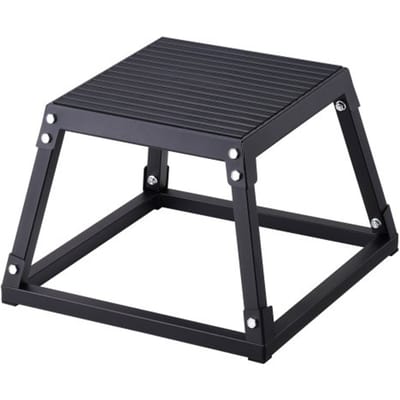 VEVOR Plyometrische Jump Box, 305 mm Plyo Box, Plyometrisch platform Plyobox Zwart, Antislip fitnessoefening Step-Up Box voor thuiswork-out, conditionele krachttraining, dijbeentraining