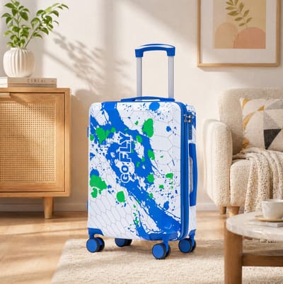 HAUSS SPOLE Reiskoffer – 20 Inch Handbagage Met Cijferslot En 4 Zwenkwielen – 39 x 22,5 x 55,5 cm – PC – Blauw – Korte Reizen