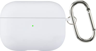AirPods 3 Hoesje – Siliconen Case met Clip – Schokbestendig – Geschikt voor Draadloos Opladen – Wit