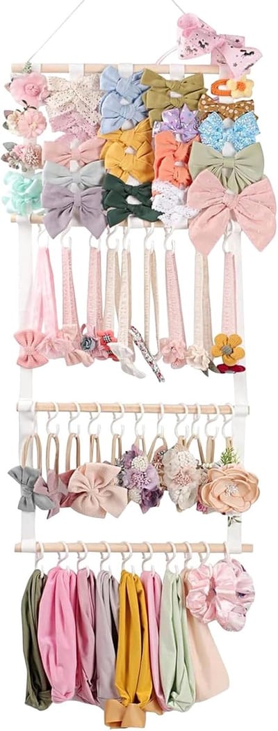 Haaraccessoires Organizer - Strikkenhanger Sieradenrek - Orde Scheppen - 30 Haken Kettingdisplay - 6.3D x 8.8W x 6.3H cm