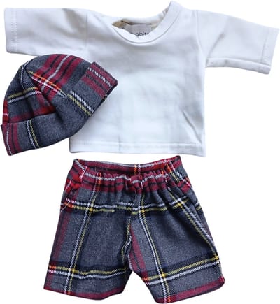 Minikane Poppenkleding Kledingset Geruit met Broek 28 cm