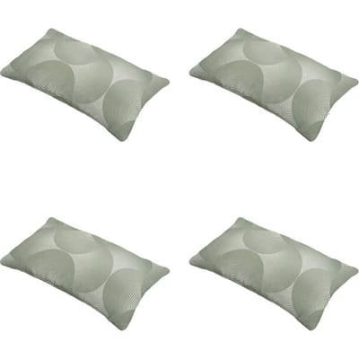 Madison - Sierkussen Napels - Groen - 30x50x10cm - Set van 4