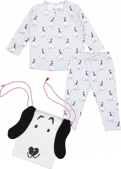 Kuuk'n Rintje Grijs Pyjama incl. Tasje maat 62/68 2020420