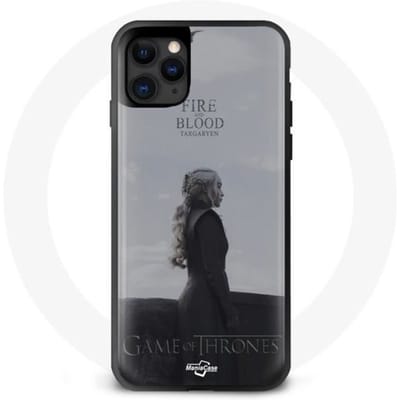 Coque - maniacase - Iphone 11 - Game of Thrones - Daenerys Targaryen - Souple Noir noir