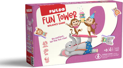 PUEDO® Fun Tower – Educatief Balansspel voor Kinderen – Stapelspel van EVA Schuim – Ontwikkelt Motoriek, Geduld & Concentratie – Vanaf 3 Jaar
