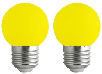 VITO LED Lamp G45 E27 - 2W (vervangt 15W) - 120lm - Geel Licht - 180-240V - Flikkervrij - Energiezuinig - 2 stuks