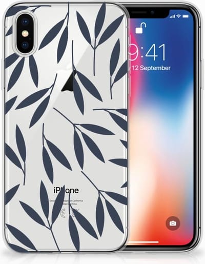 Apple iPhone X | Xs TPU Case Leaves Blue