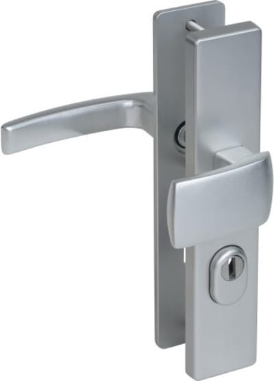Nemef veiligheidsbeslag knop/kruk - SKG*** met kerntrek - deurdikte 38-45 - PC 55 mm - F1