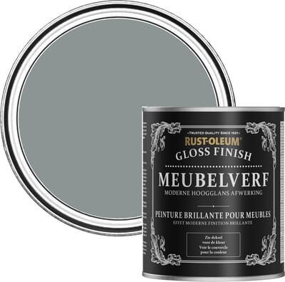 Rust-Oleum Donkergrijs Meubelverf Hoogglans - Leisteen 750ml