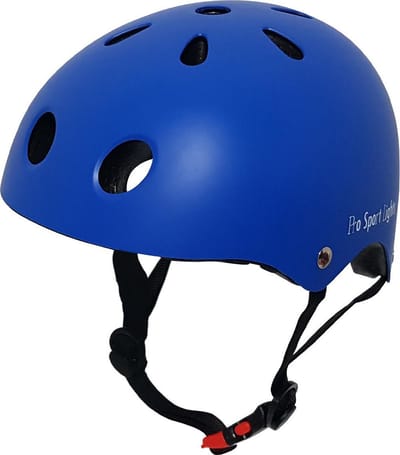 Kinderfietshelm Pro Sport Lights - skate Fietshelm voor kinderen - Matt Blauw - kinderhelm 50 - 56 cm