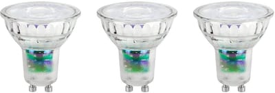 Spectrum LED Lamp GU10 - 2.5W - 230V - 460 Lumen - 4000K Neutraal Wit - Ø50mm - Voor Werkverlichting, Spiegelkast of Garage - 3 stuks