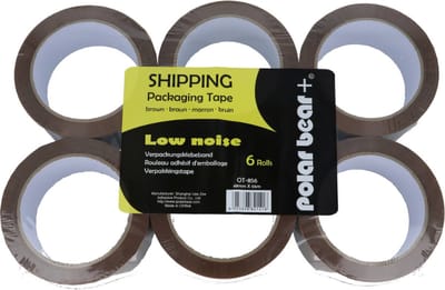 Polar Bear - Verpakkingstape - Bruin - 48 mm x 66 m - 6 rollen
