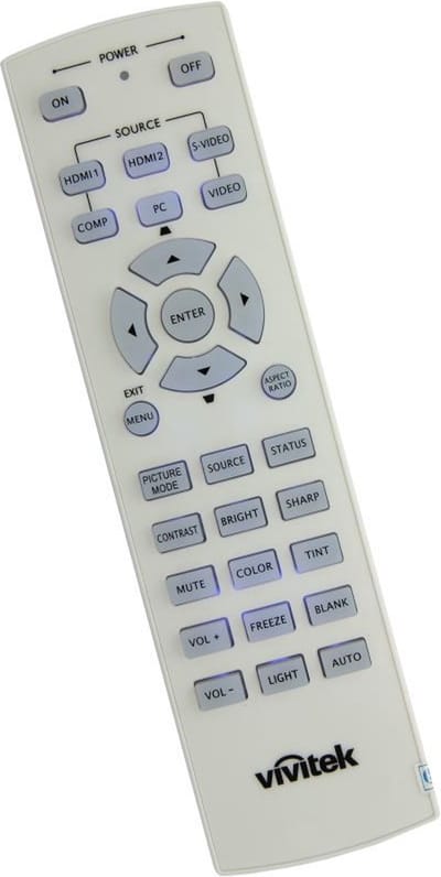 Afstandsbediening geschikt voor de VIVITEK D5010 beamer, vervangt 5041824300 / 5041845500