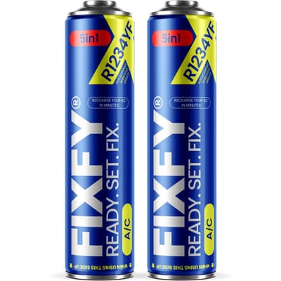 Fixfy 5-in-1 Airconditioning Navulgas 2x Grote Bus 500ml +70% R1234Yf