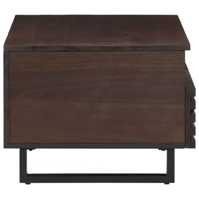 vidaXL - Salontafel - 80x55x40 - cm - massief - mangohout - bruin