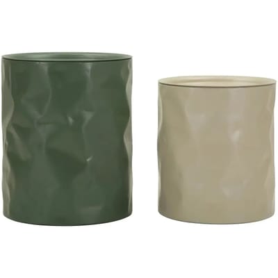 Bijzettafel Norimberga End Table Set 2 Pcs Ø 39,5×48 cm