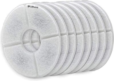 DrPhone AluPet Filter - Drinkfontein Filters - Navulling Set: 8 Stuks - Voor Katten en Honden (6 Maanden)