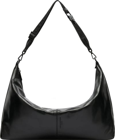 LIEBESKIND BERLIN Leren Schoudertas Paris 4 Lamb SF Verna Hobo Bag Black Zwart