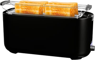 RONN® Tosti Apparaat Broodrooster - Tosti Apparaat - Tosti Broodrooster - Zwart- 38cm x 15cm x 18cm