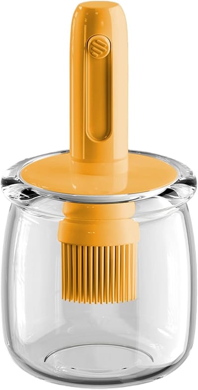 Oliekwastfles - Olie- en Sausdispenser - Siliconen Sausfles - Multifunctioneel Uitschuifbaar Keukenhulpmiddel voor Het Bewaren van Sauzen en Azijn - Ideaal voor Thuisgebruik - Barbecue en Restaurants