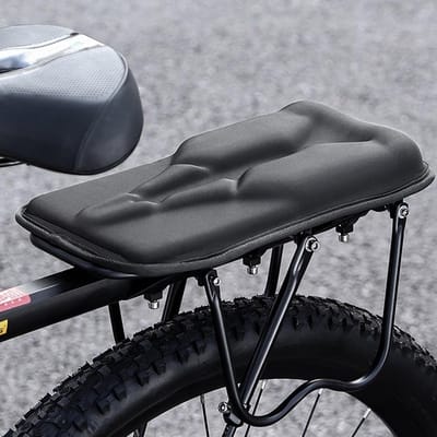 Fiets Achterbank - Kind Zitje - Comfortabel Fietsen - Verstelbare Gesp - 35.5 x 18.5 cm - Zwart