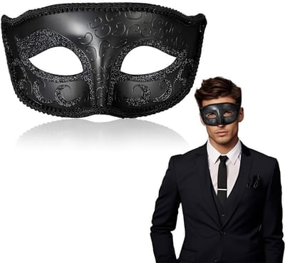Dailygoods- Venetiaans Masker - Verstelbaar - Lichtgewicht - Antislip - Feest Masker - Retro - Hoogwaardig Materiaal - Feestmasker