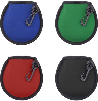 Dailygoods- Golfbal Schoonmaakzak - 4 Stuks - Compact - Lichtgewicht - Waterdicht - Duurzaam Materiaal - 10 x 10 x 1,5 cm - Golfbalreiniger