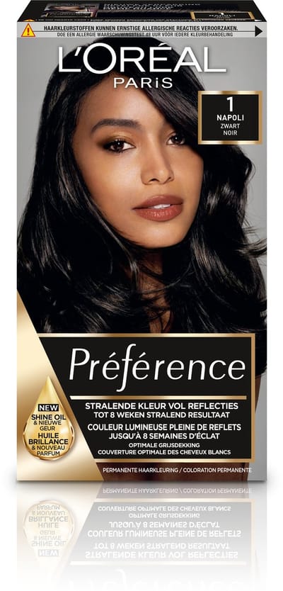 L'Oréal Paris Préférence Zwart 1 - Permanente Haarkleuring