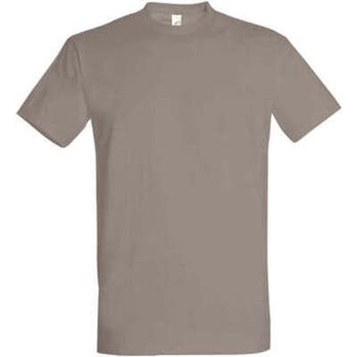 T-shirt Korte Mouw Sols IMPERIAL lichtgrijs T-shirt - 100% katoen