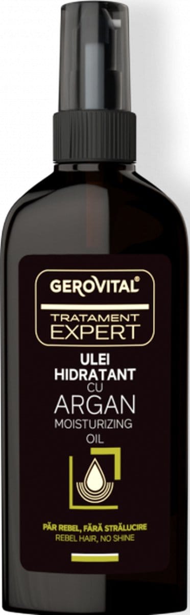 Gerovital Argan Haarolie 100 ml - Leave-In Haarolie voor Droog & Beschadigd Haar - Anti-Frizz - Glans & Herstel
