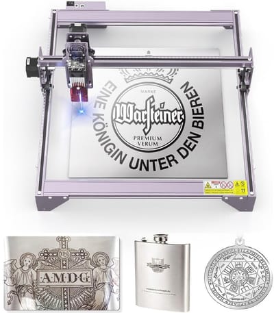 RONN® Laser Graveermachine - Graveermachine - Lasergraveermachine - Zilver - ‎‎60cm x 35cm x 13 cm