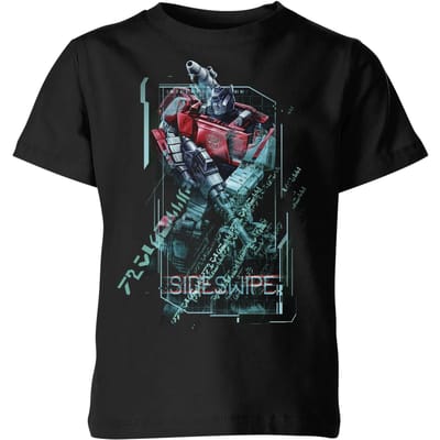 Transformers Sideswipe Tech Kids' T-Shirt - Zwart - 98/104 (3-4 jaar)