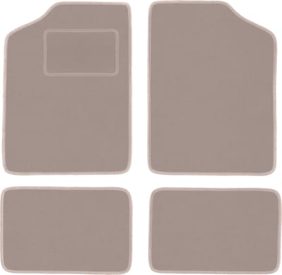 Beige velours matten voor: Renault 5 hatchback (1972-1985)