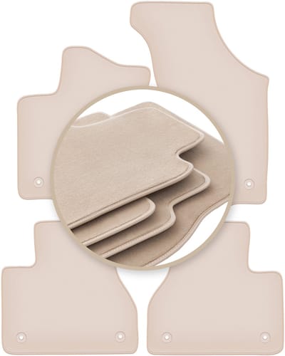 PREMIUM beige vloermatten voor: Volkswagen Phaeton sedan 2002-2016