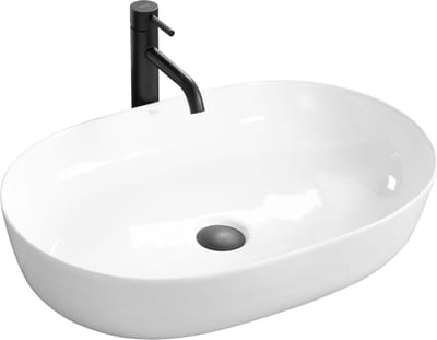 Rea Cleo 61 White Opzetwastafel Wit 60,5x41 cm