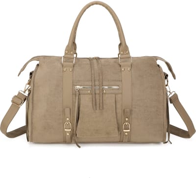 Gallantry® Dames Handtas – Grote Schoudertas – Weekendtas Dames – Ruime Reistas met Rits – Dames Tas - Taupe