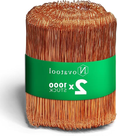 Draadzaksluitingen Koper - Binddraad Sluitdraad - Zakken Afsluiten - Verkupfert Metaal - 1.0 x 180mm - Koper