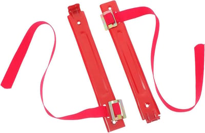 Brandblusser Houder - Muurbeugel Brandblusser - Veilige Opslag - Eenvoudige Installatie - 27x3.7x3cm - Rood