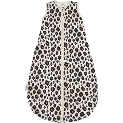 Meyco Baby Leopard baby zomerslaapzak rond - sand melange - 110cm - 0.5 TOG
